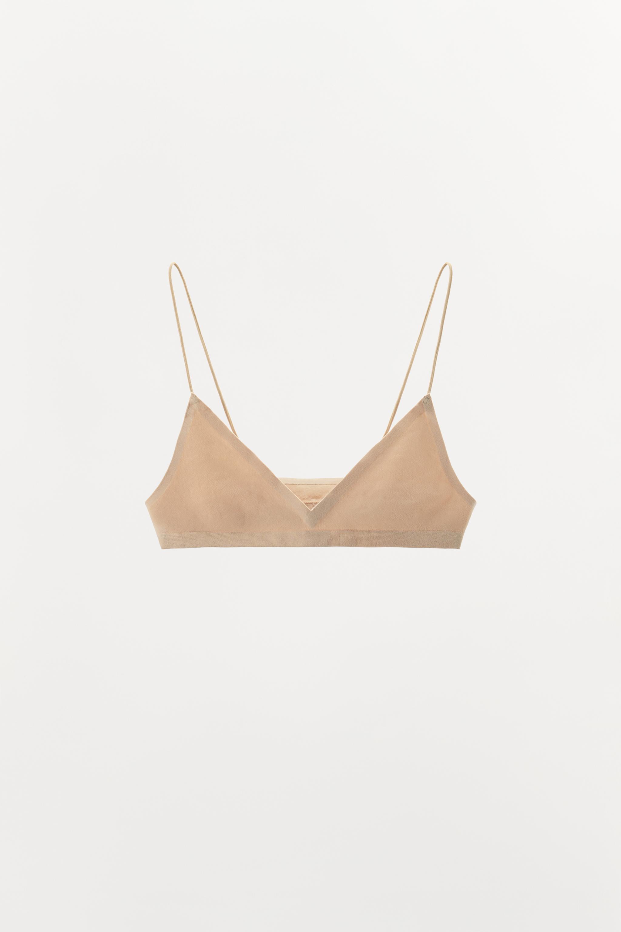 SEAMLESS STRAPPY BRA — Beige-pink