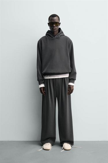 SOFT WASHED HOODIE - Blue / Grey by Zara - Image 0