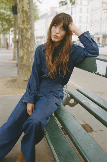 DENIM-EFFECT SHIRT - Blue by Zara - Image 0