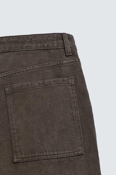 JEAN TAPERED WIDE FIT - Marron de Zara - Image 9