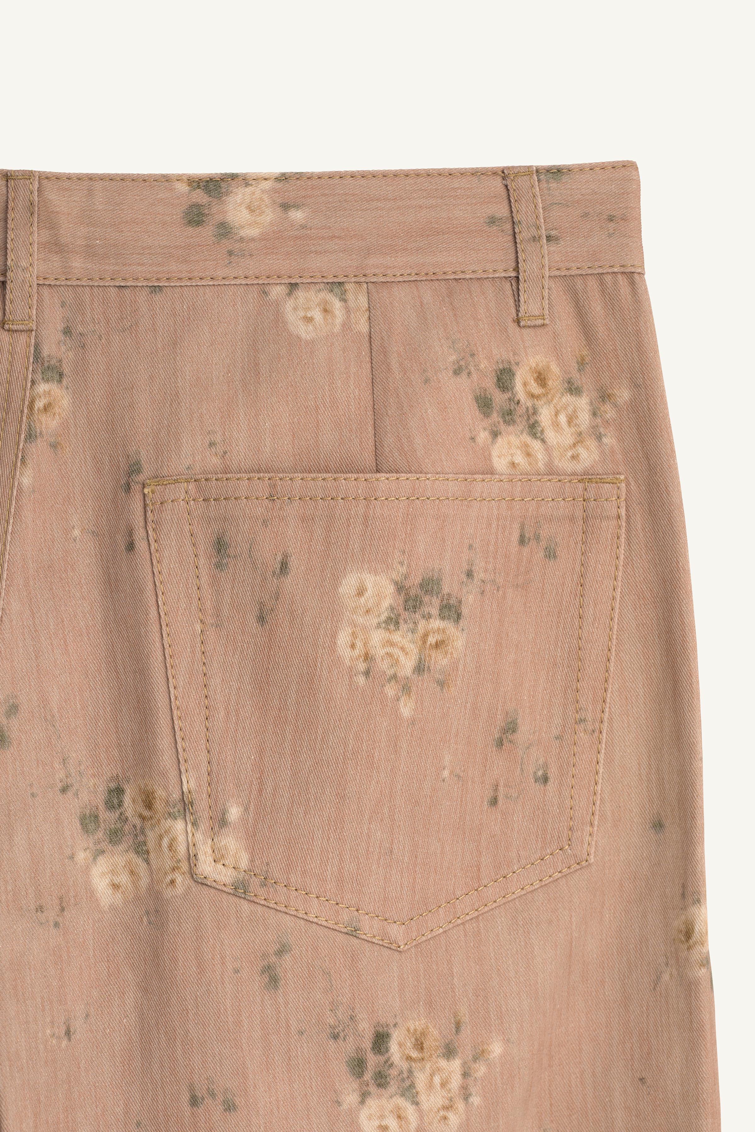 LIMITED EDITION ÇİÇEK DESENLİ PANTOLON - Görsel 8