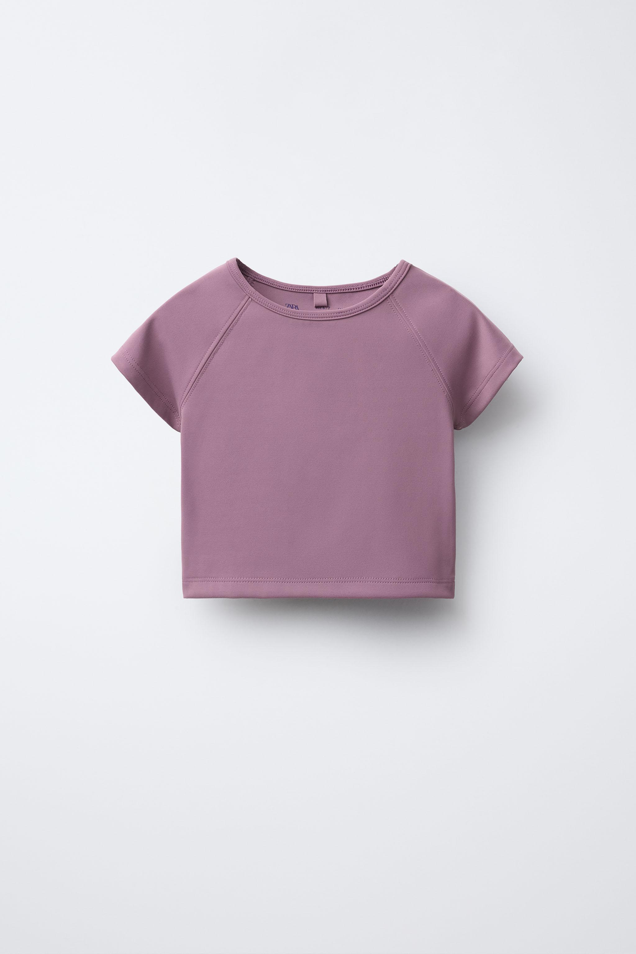 CUT-OUT T-SHIRT - Beige-pink | ZARA United States