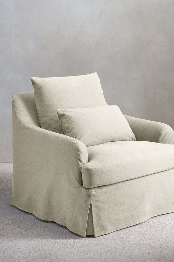 FUNDA ARMCHAIR ALGODÓN 01 - Beige claro de Zara - Imagen 0