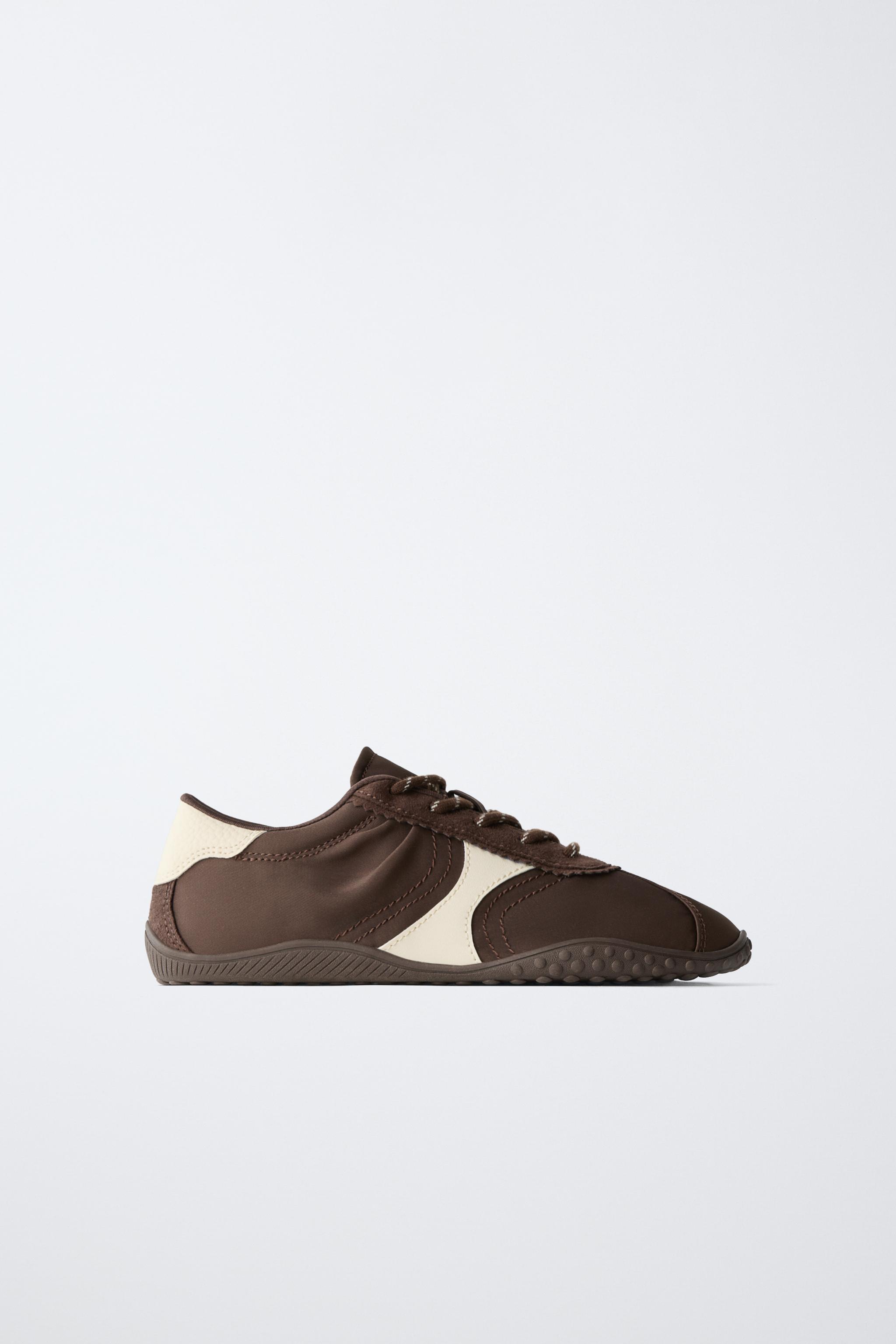 THIN-SOLE SNEAKERS — Brown