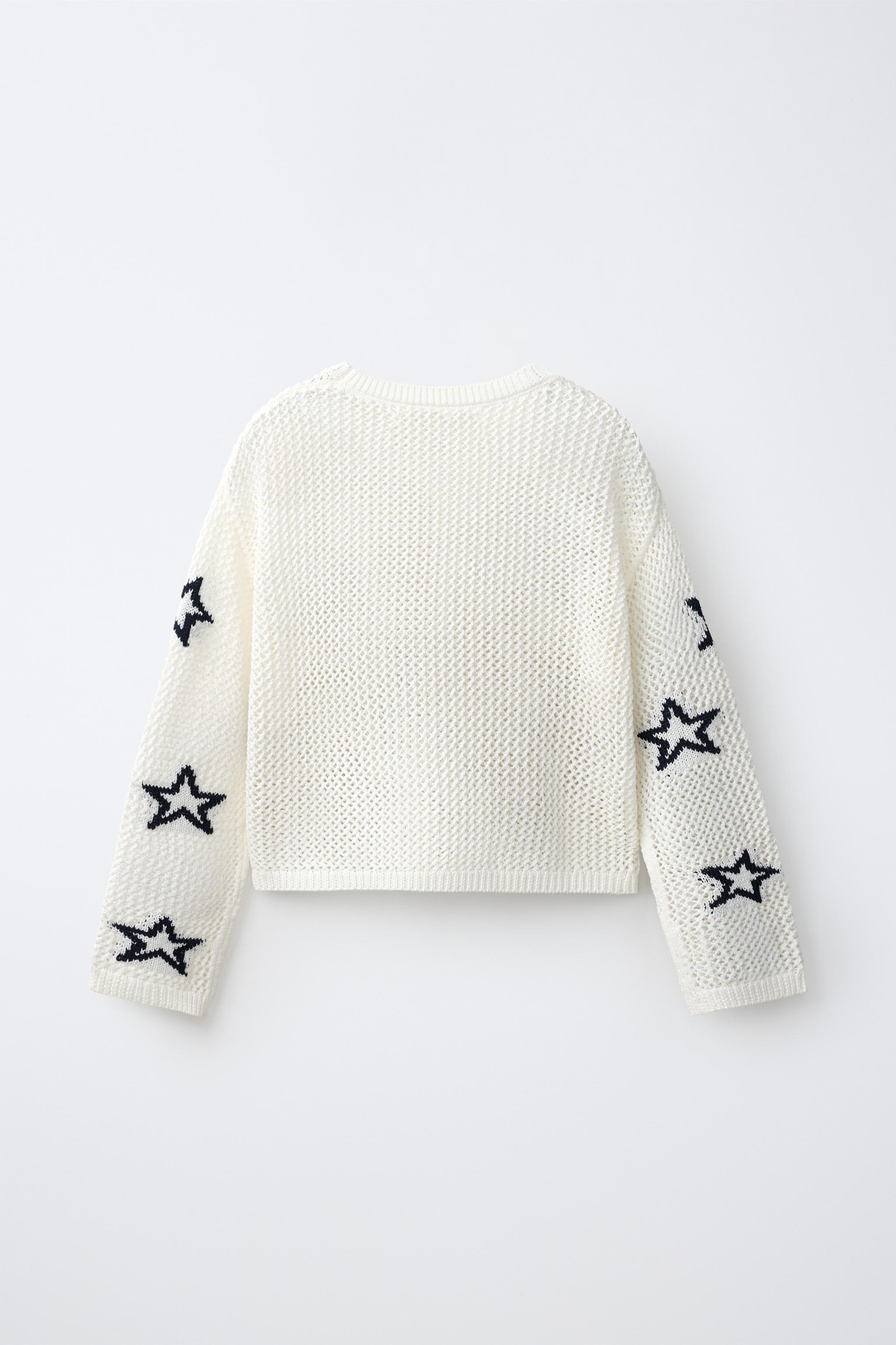 Детские свитеры Zara STAR PRINT RED JUMPER — фото 3