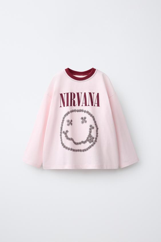 NIRVANA ® PRINT T-SHIRT - Pink de Zara - Imagen 0