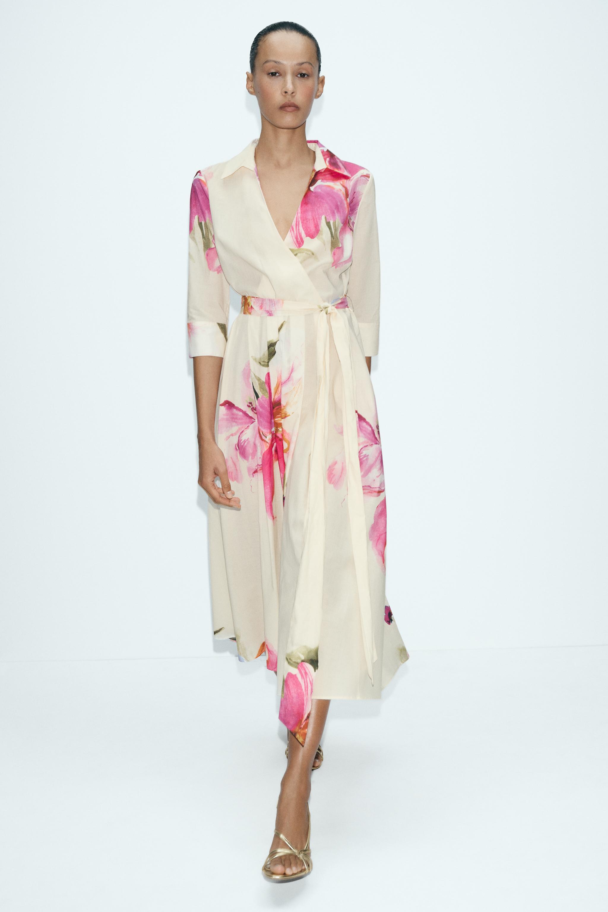 Women's Pleated Dresses | ZARA Saudi Arabia