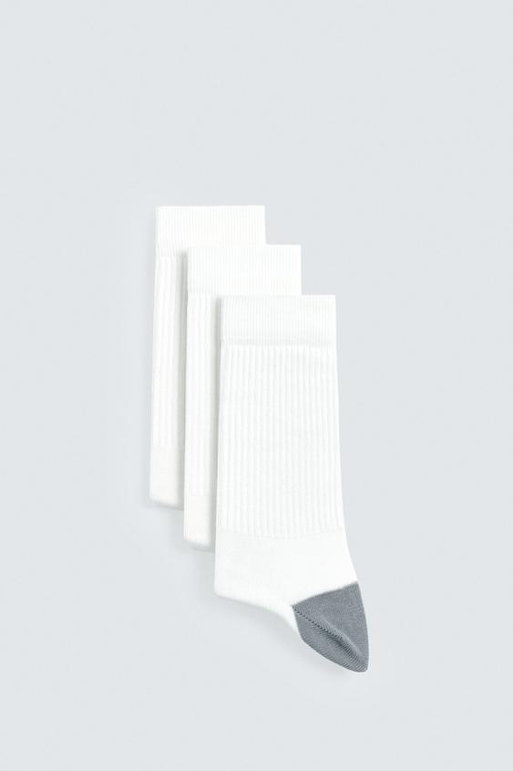 CONTRAST SOCKS 3-PACK
