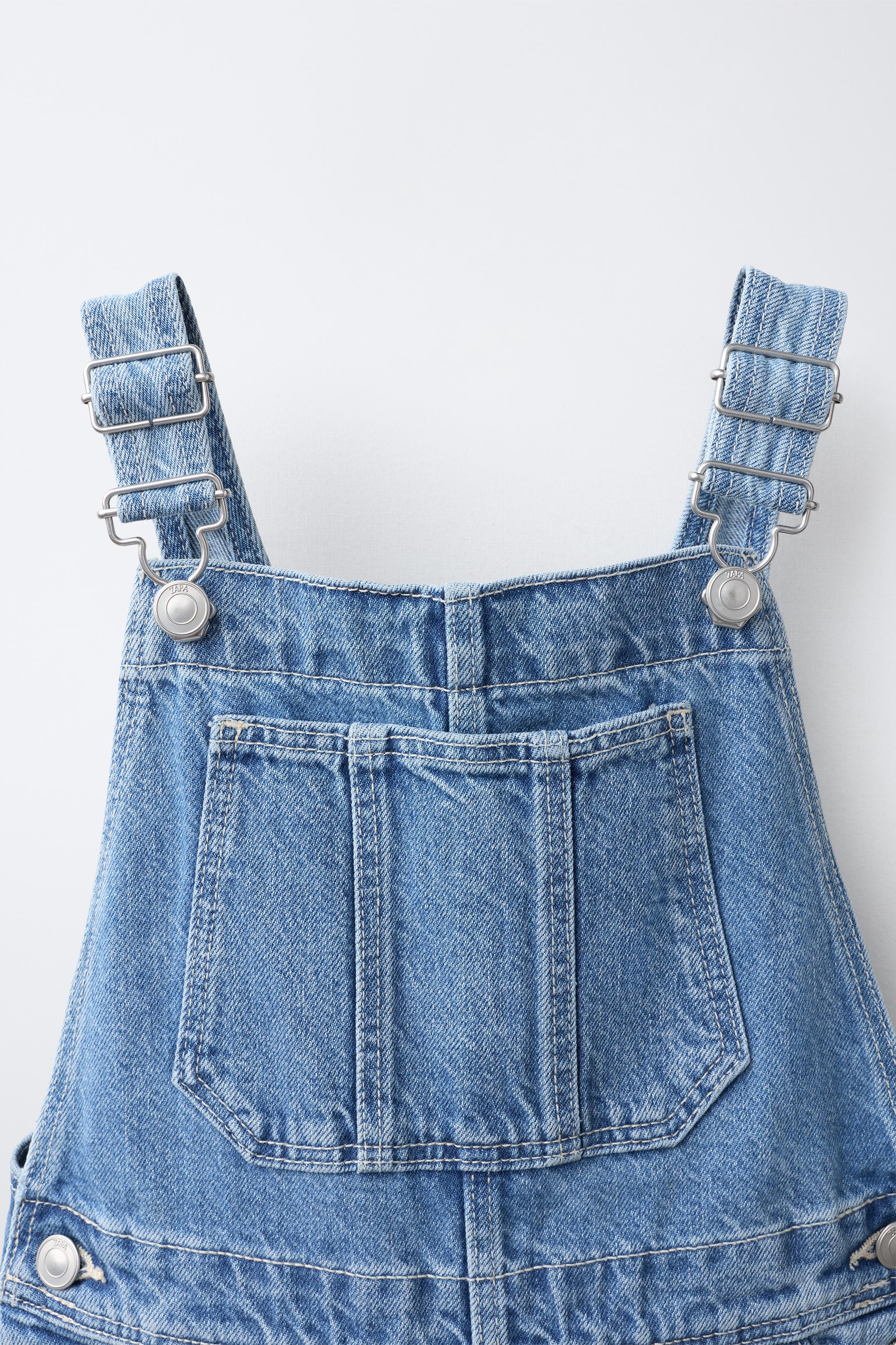 SALOPETTE LONGUE EN JEAN BARREL