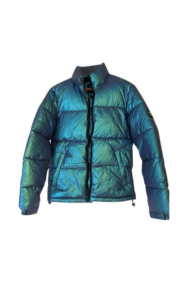 CHAQUETA AZUL METALIZADA