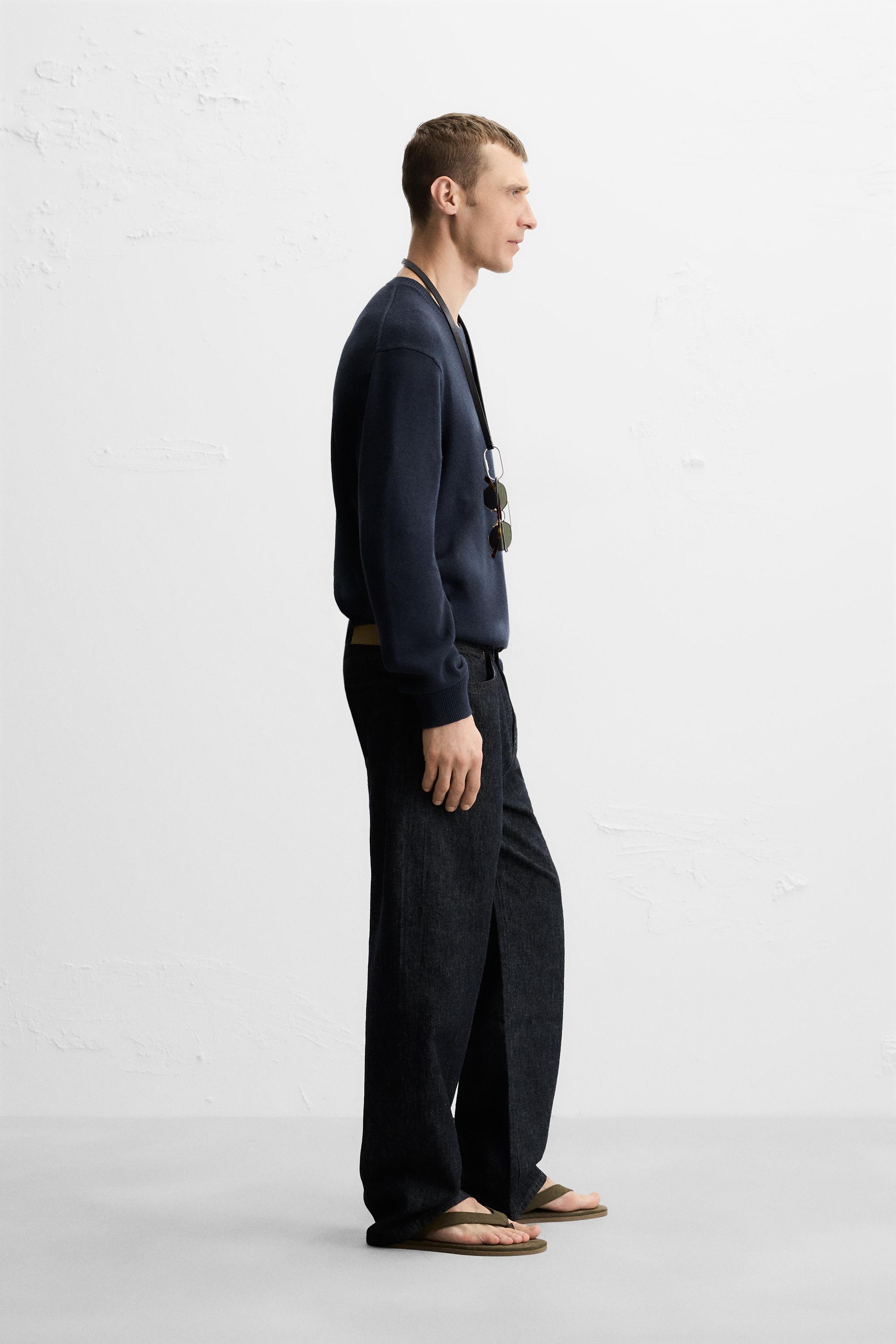 ZARA【美品】comfort knit コンフォート キント 紺 ネイビー ZARA【美品】comfort knit コンフォート キント 紺 ネイビー