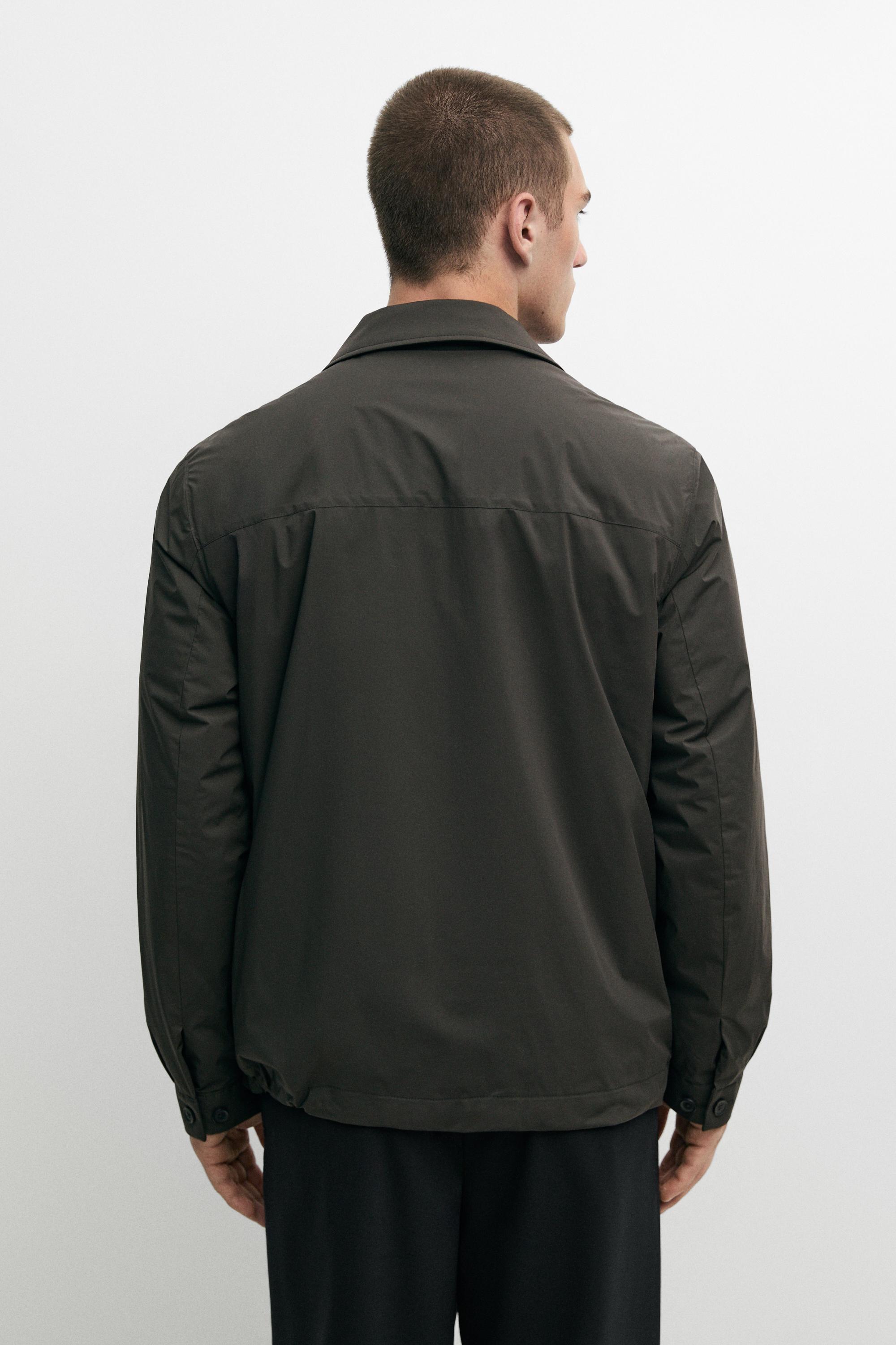 Technical fabric pocket detail jacket