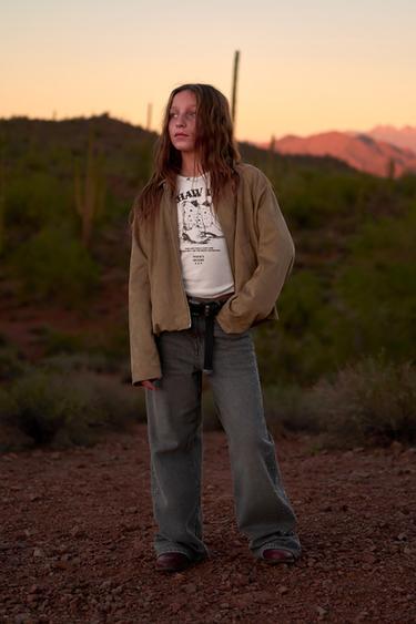FAUX SUEDE BALLOON JACKET - Sand by Zara - Image 8