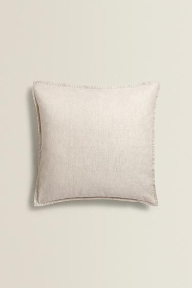 KISSENBEZUG TAGESDECKE LEINEN - Hellbeige von Zara - Bild 0