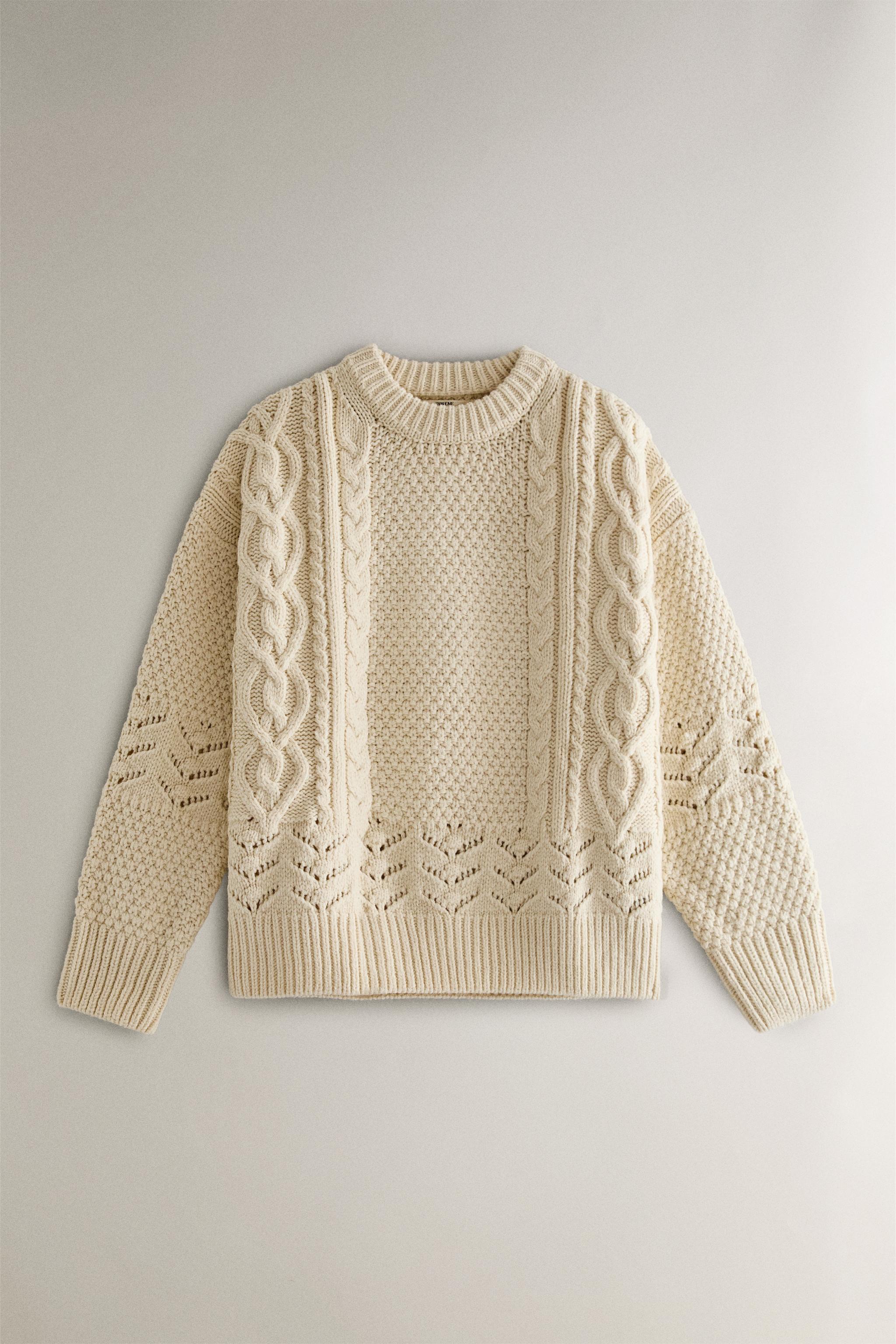 Knit Sweater Pull Noel Femme Zara Jacquard Sweater Pull En Maille