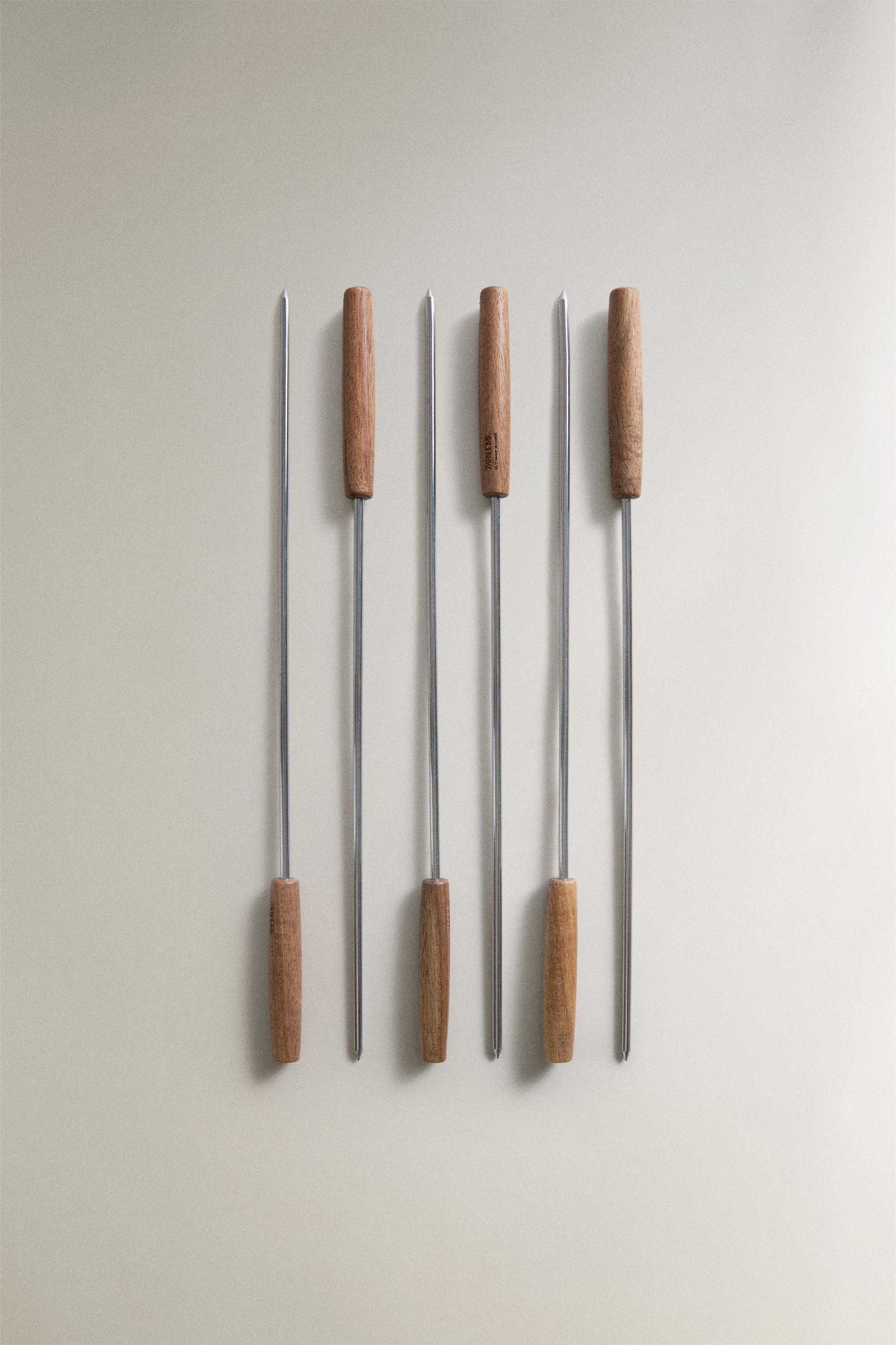 STEEL SKEWER SET (SET OF 5)