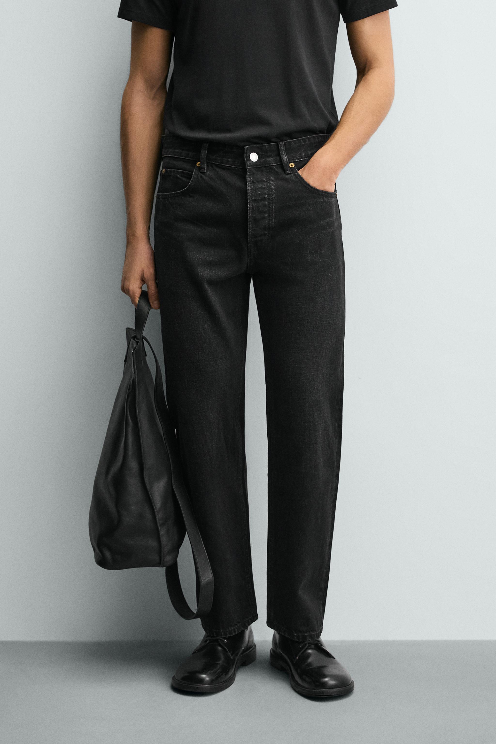 REGULAR FIT JEANS — Charcoal