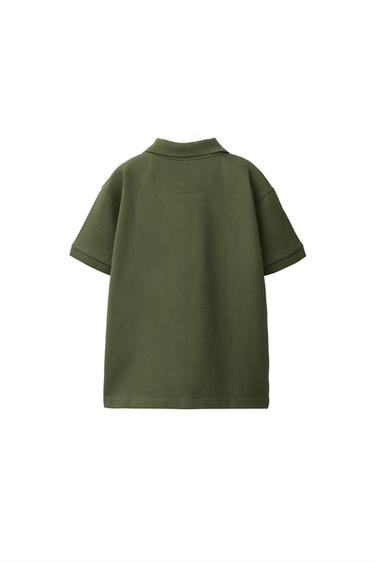 BASIC PIQUÉ POLO SHIRT - Khaki by Zara - Image 2