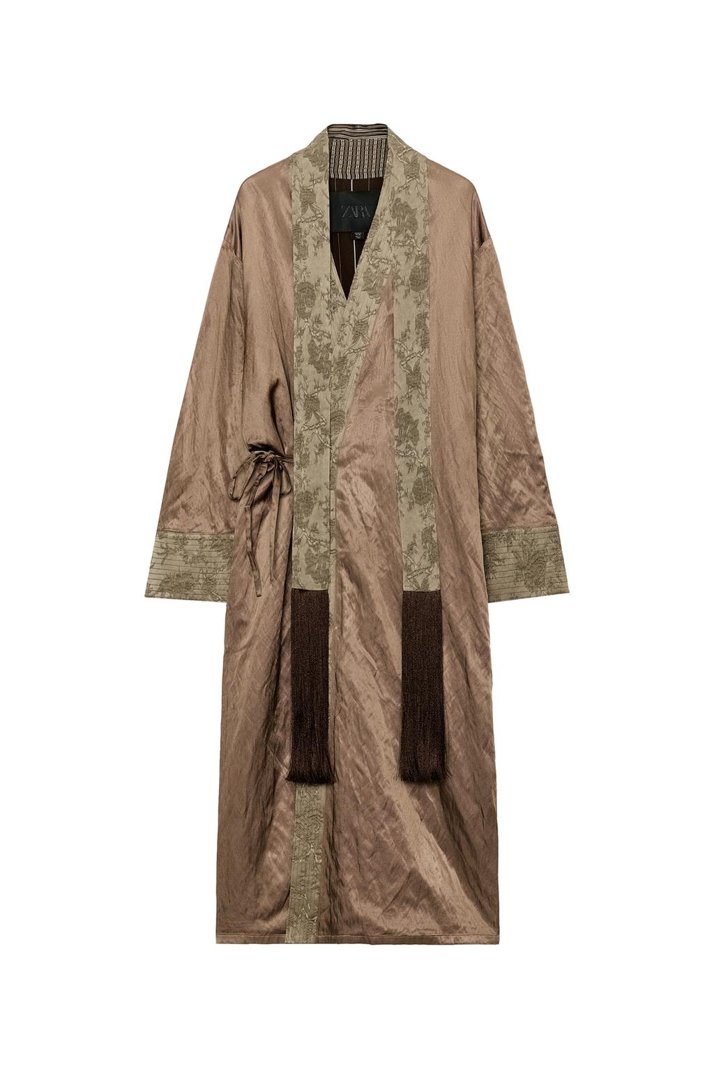 ZW COLLECTION JACQUARD SCARF KIMONO - image 3