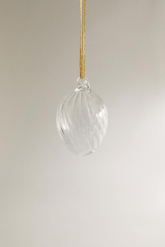 GLASS SPIRAL BALL CHRISTMAS TREE ORNAMENT | ZARA United States