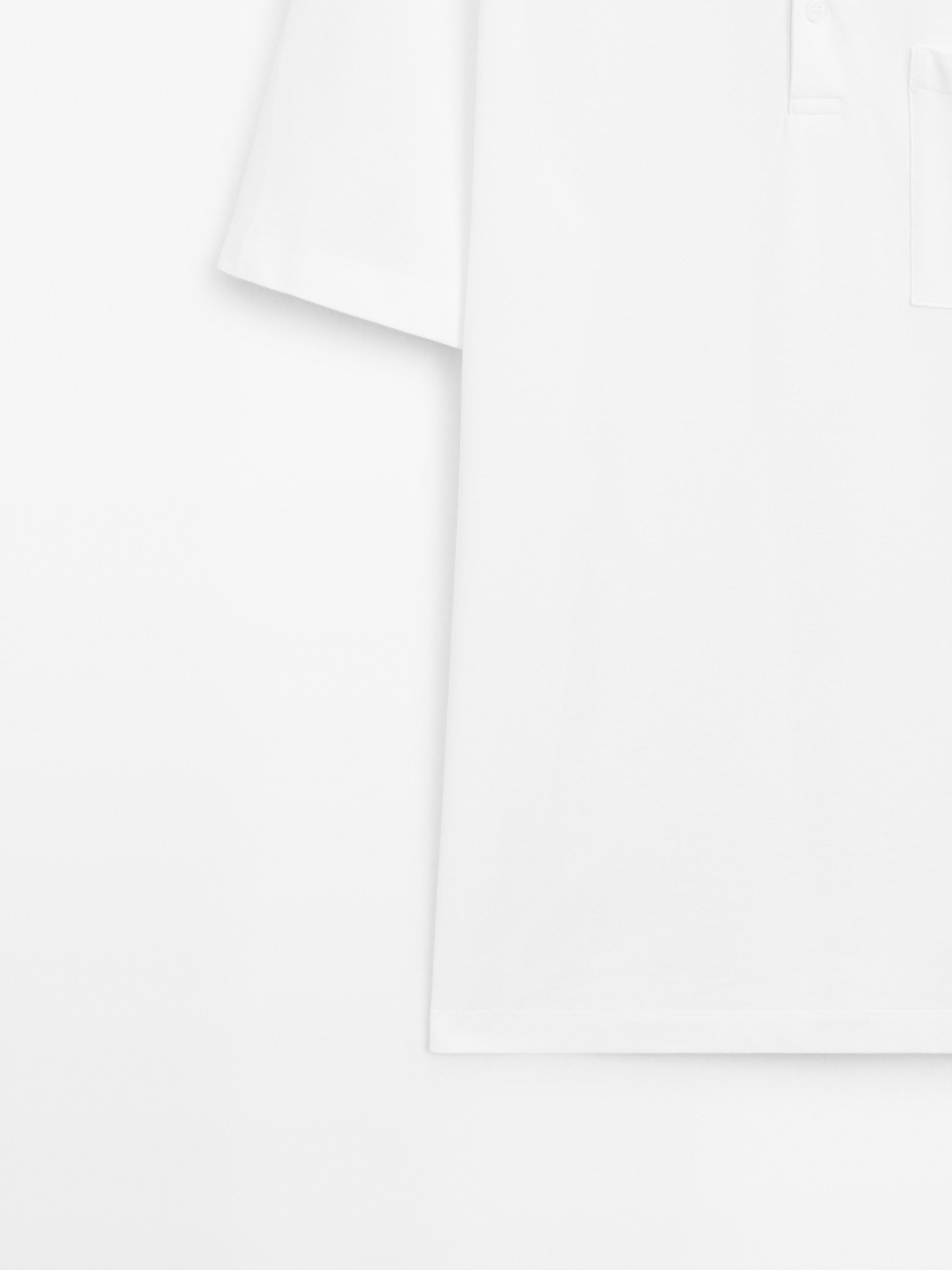Piqué textured 100% cotton polo shirt