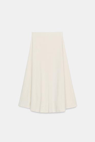 JUPE CAPE SOFT - Blanc cassé de Zara - Image 6