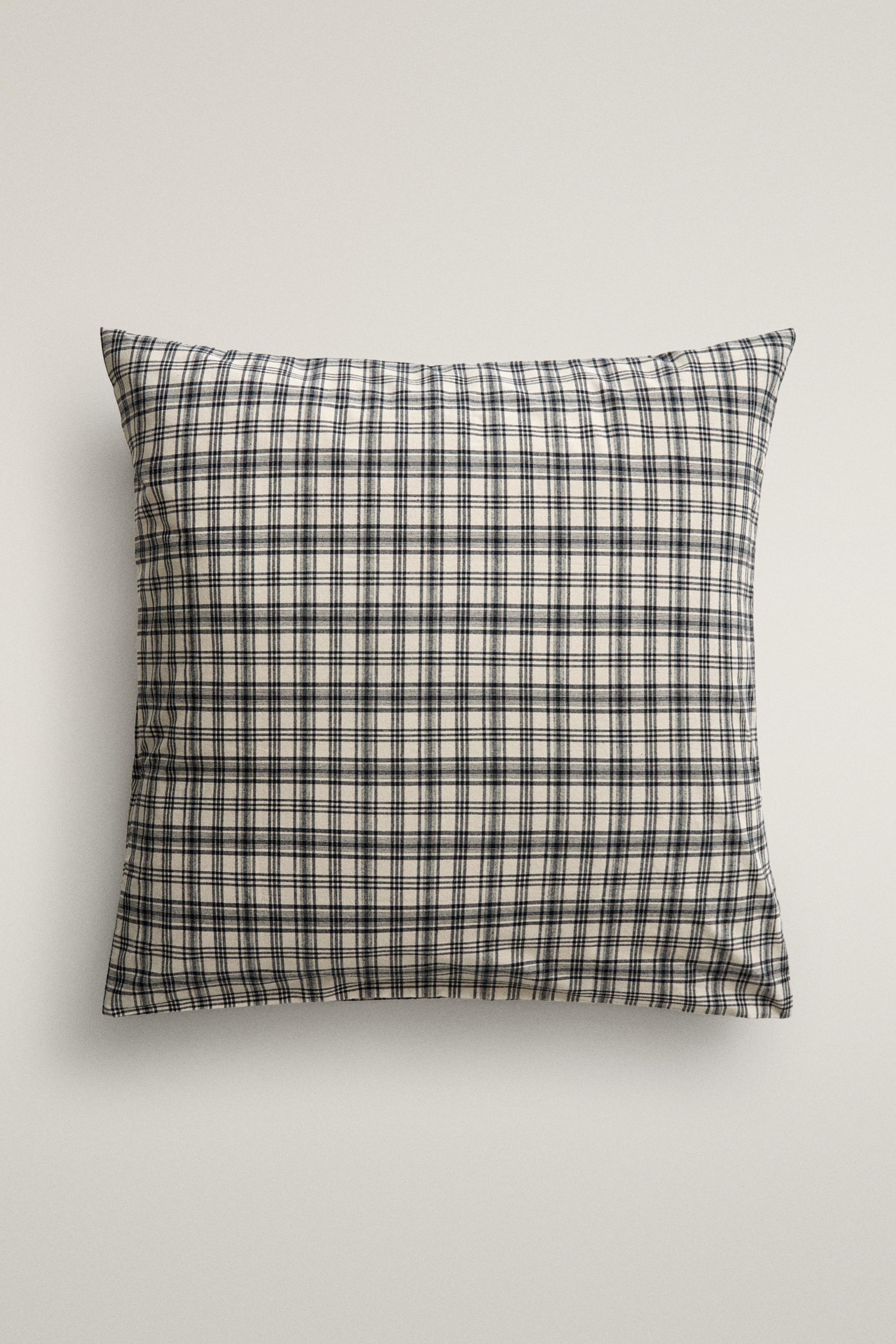 CHECK FLANNEL PILLOWCASE (130 G/M²)