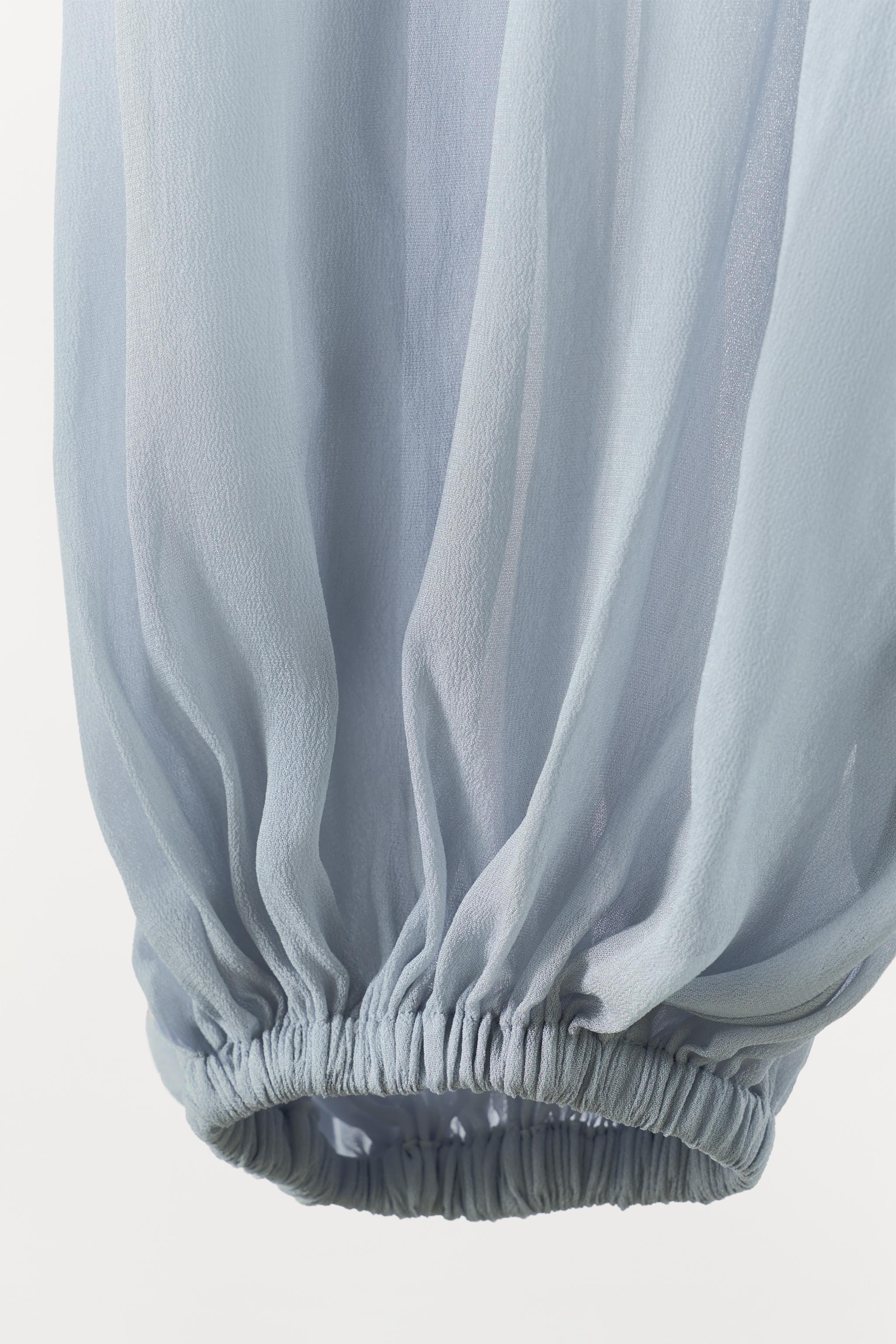 PANTALON SEMI-TRANSPARENT BOUFFANT