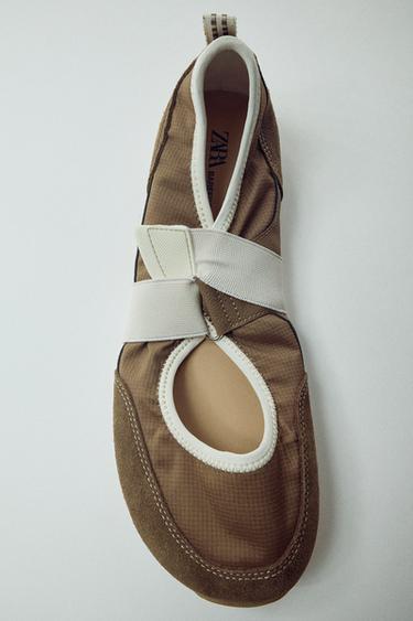 FLATS BAREFOOT - Verde Oliva de Zara