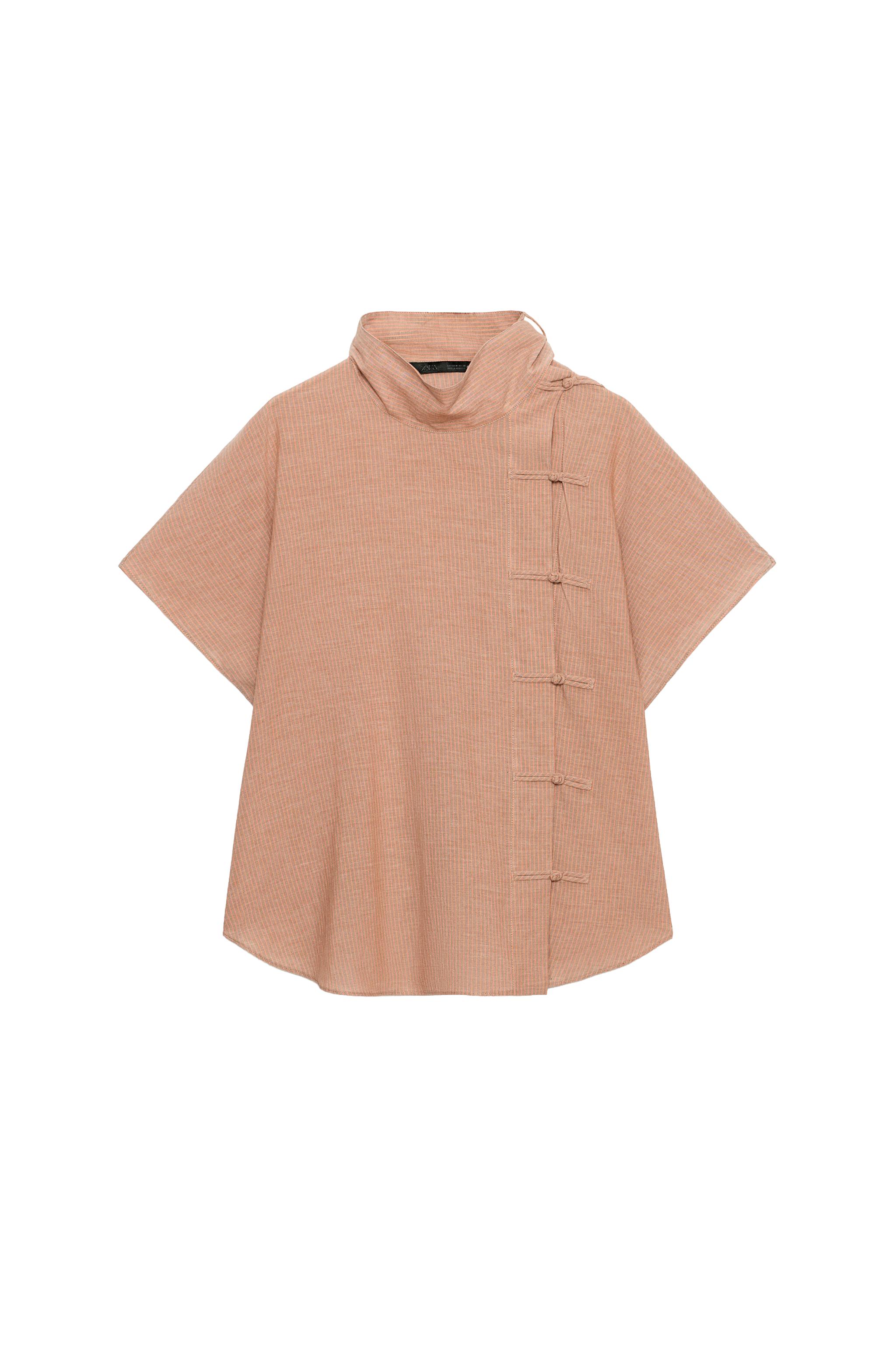 FROG FASTENING SHIRT ZW COLLECTION - Light brown | ZARA United States