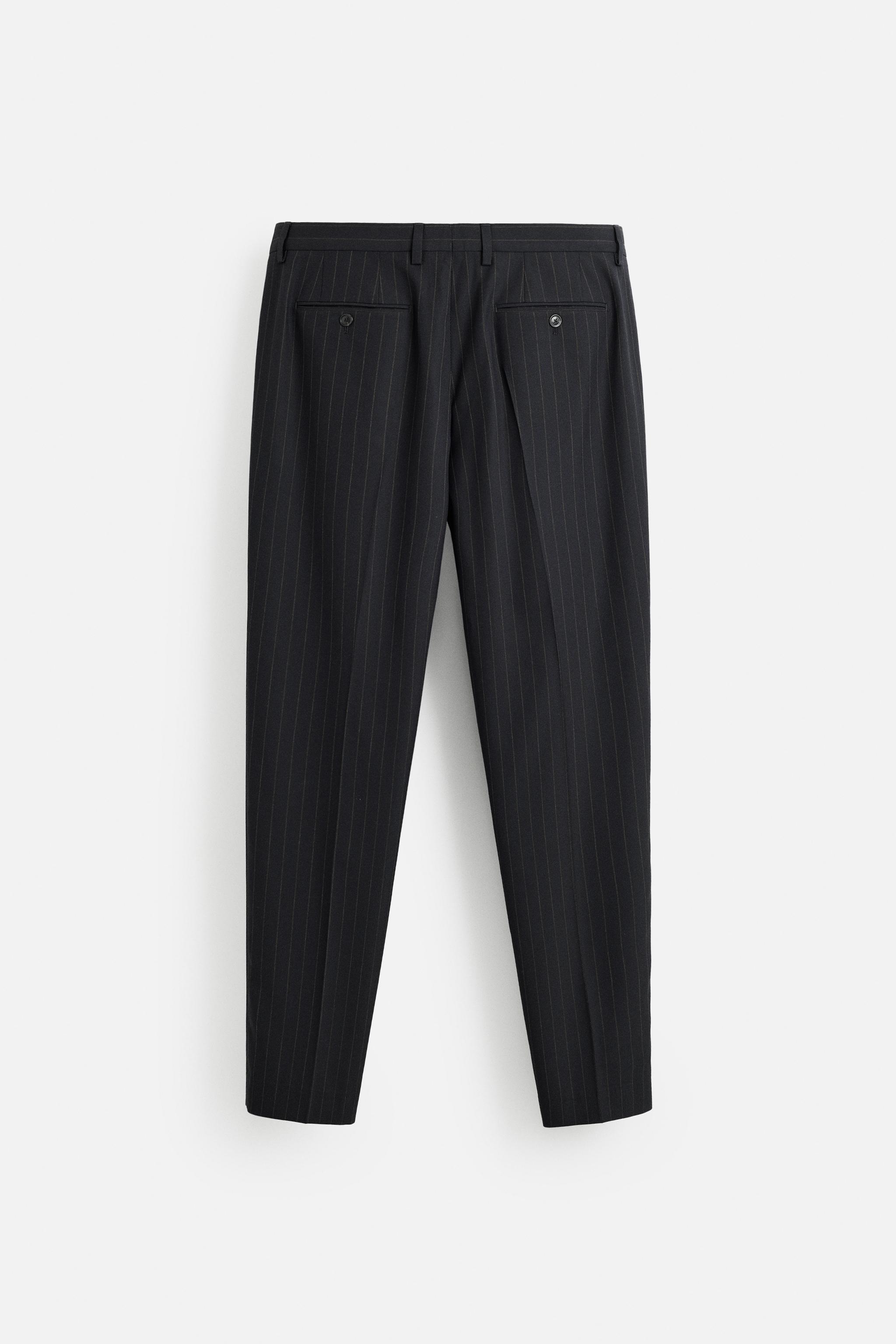 ピンストライプ スーツパンツ - ネイビーブルー | ZARA Japan / 日本