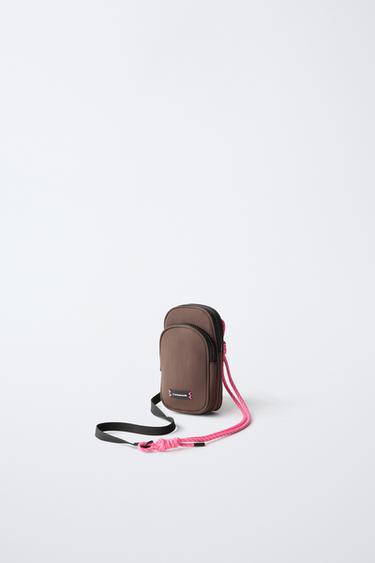 TECHNICAL MOBILE PHONE HOLDER - Brown by Zara - Image 1