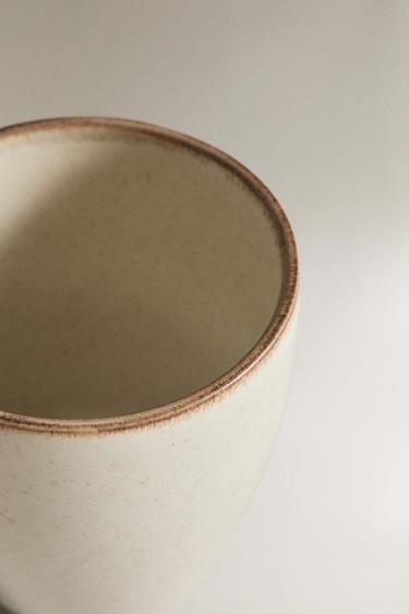 TASSE EN GRÈS - Écru clair de Zara - Image 3
