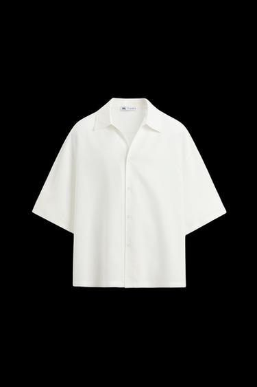 Zara RELAXED FIT FLUID SHIRT - White - Image 0