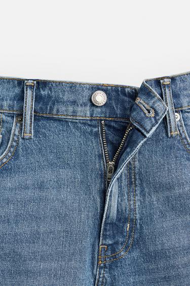 SHORT EN DENIM COUPE CLASSIQUE - Bleu moyen de Zara - Image 7
