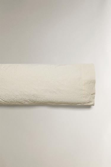 COTTON JACQUARD PILLOWCASE - Oyster-white by Zara - Image 4