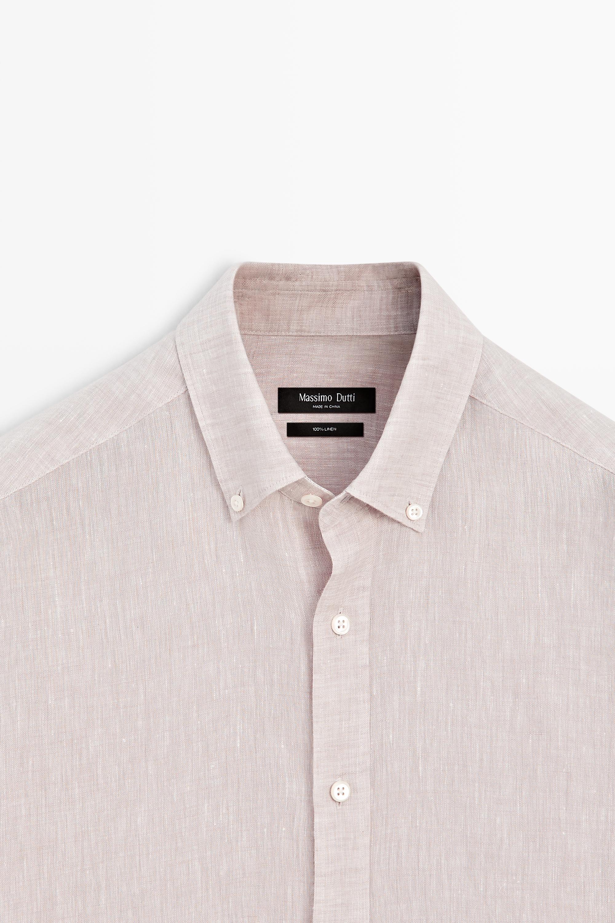 Chemise regular fit 100 % lin