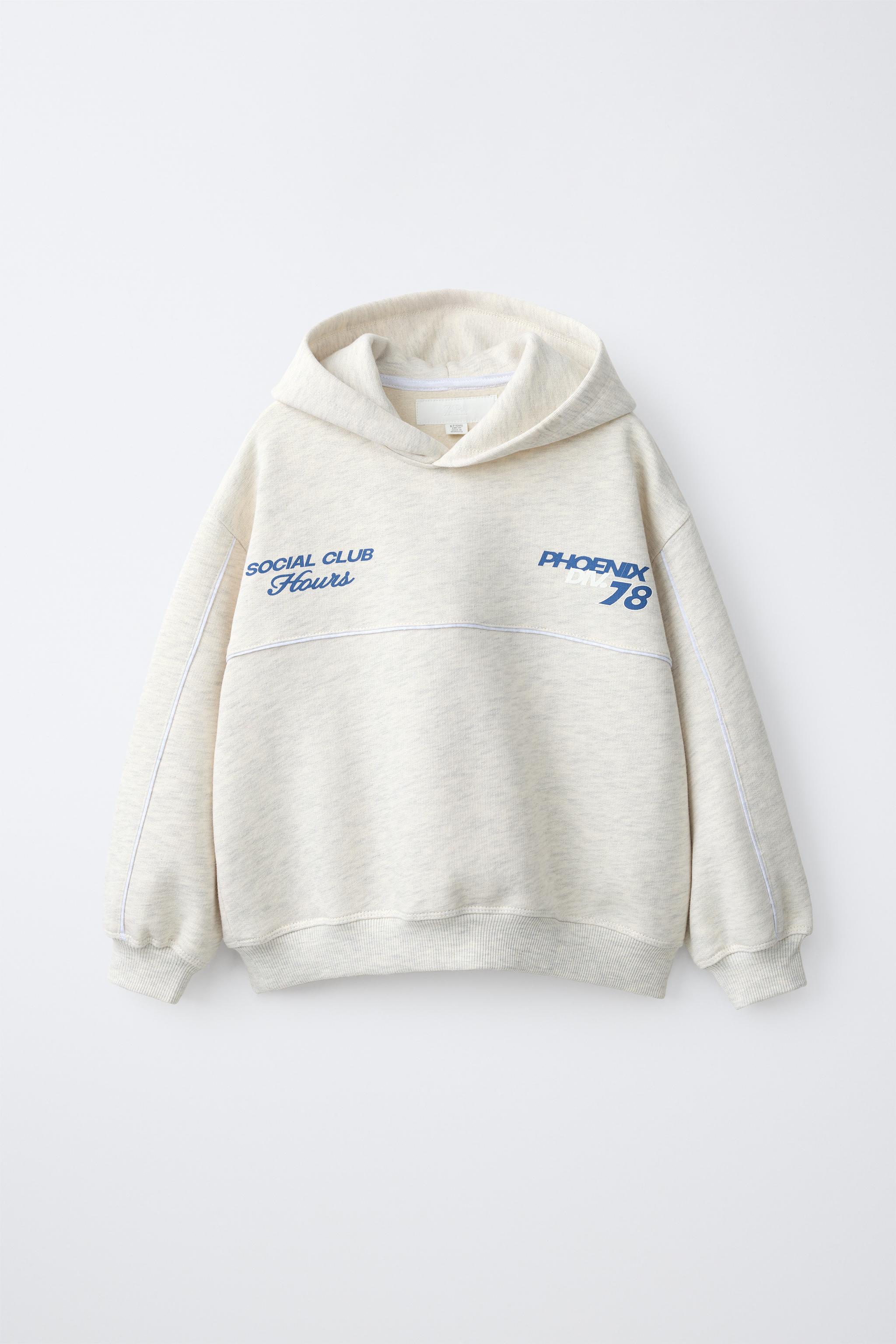 SUDADERA CAPUCHA ESTAMPADO TEXTO
