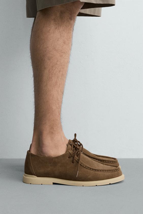 ZAPATO PIEL CASUAL - Marrón de Zara - Imagen 0
