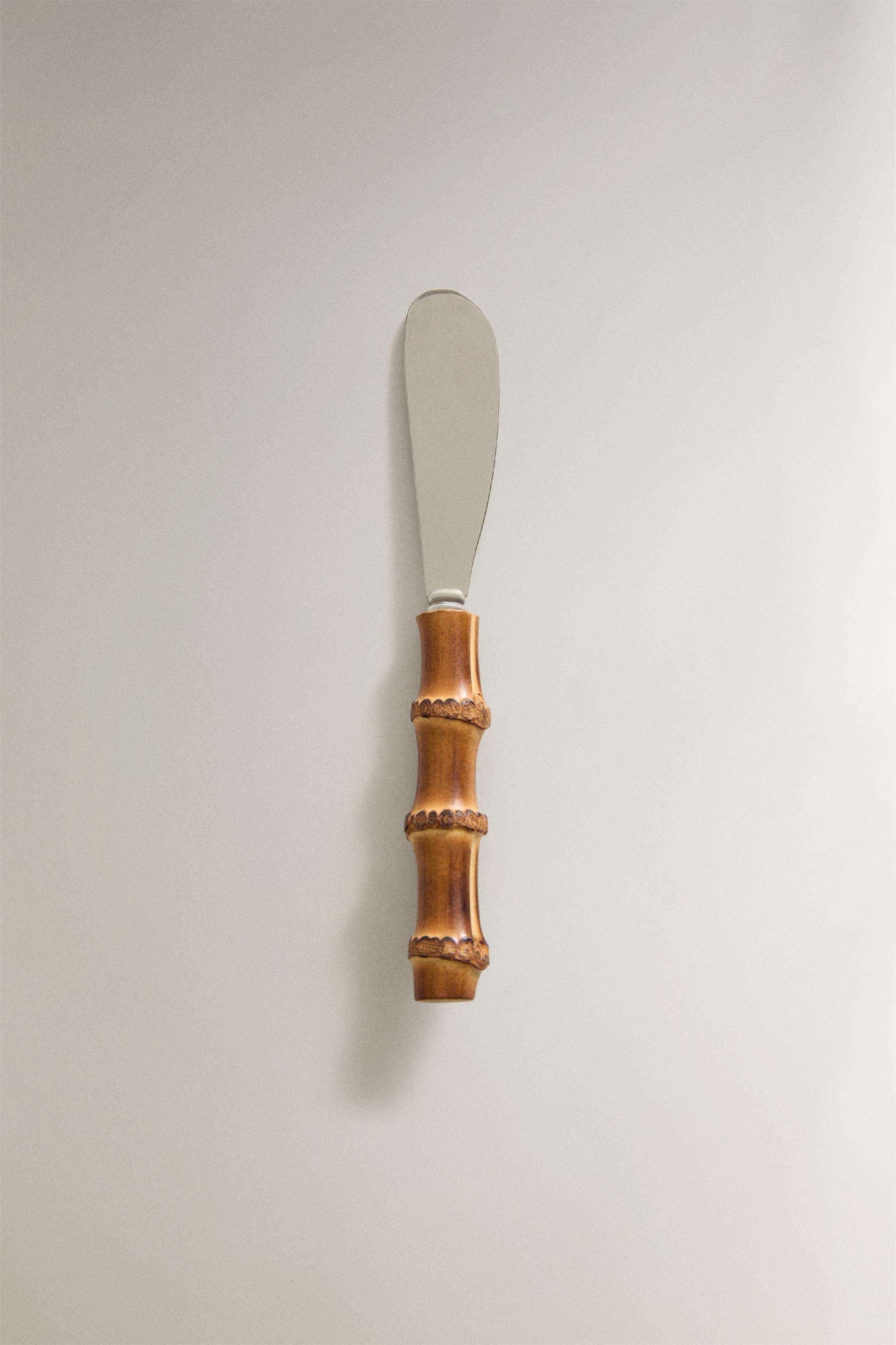 BAMBOO BUTTER KNIFE — Brown