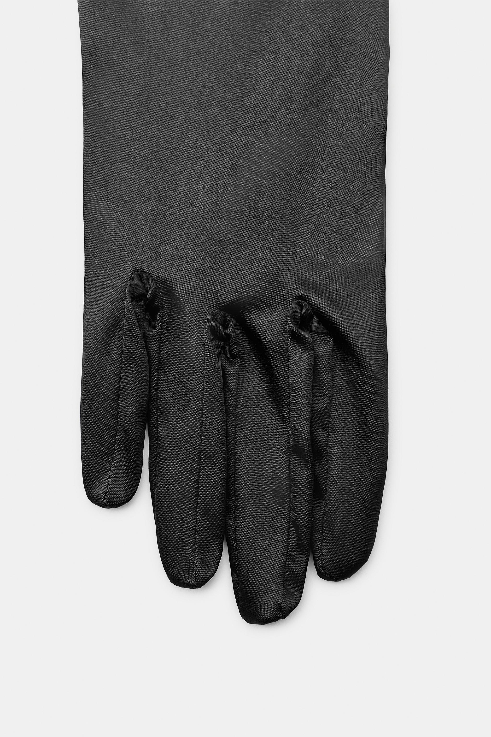 LONG SATIN GLOVES