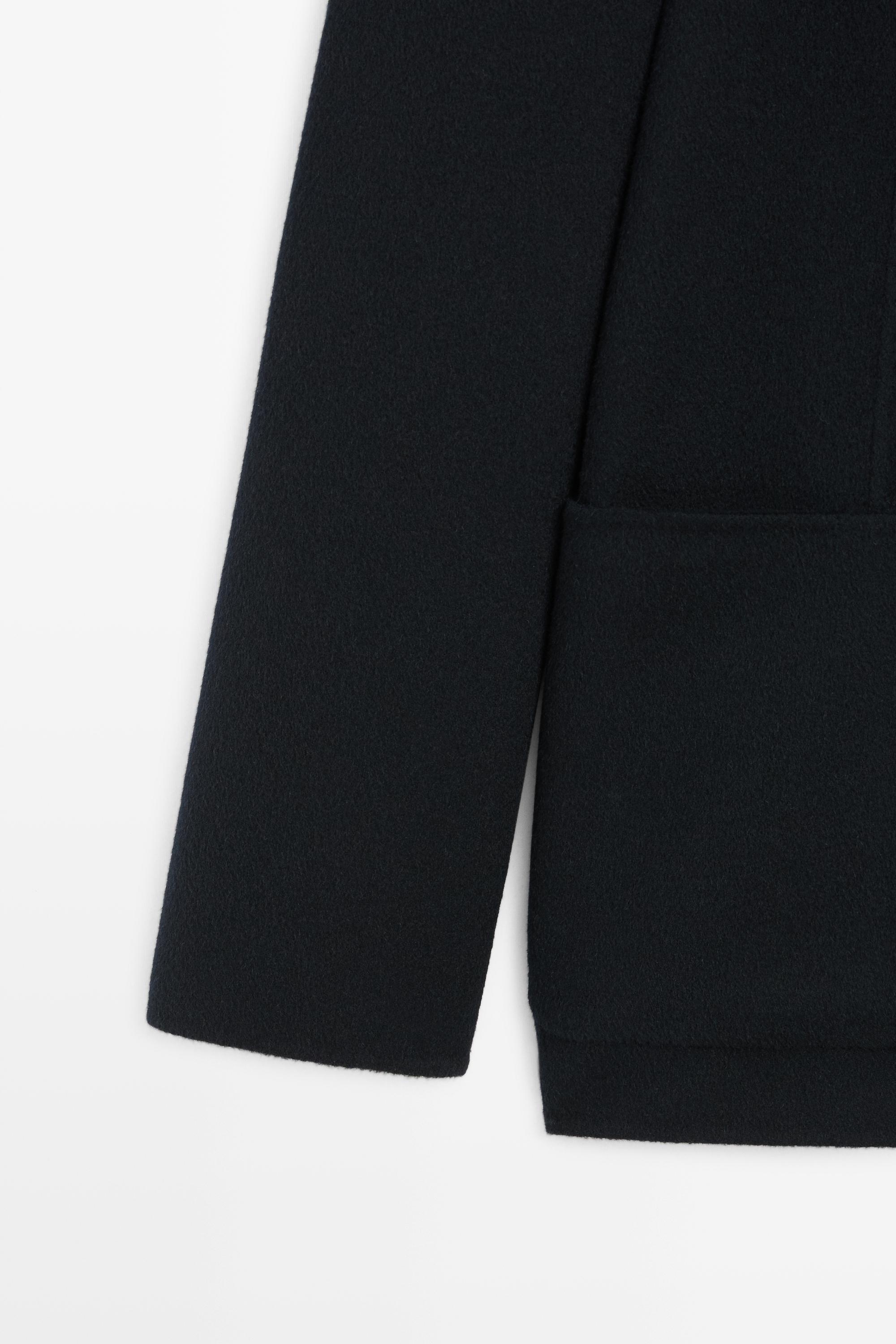 Double-faced wool blend blazer