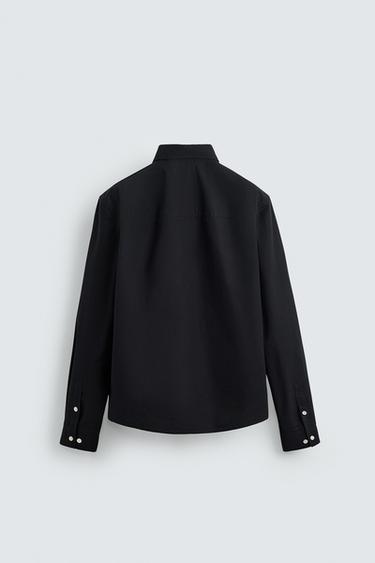 SURCHEMISE À POCHES - Bleu marine foncé de Zara - Image 7