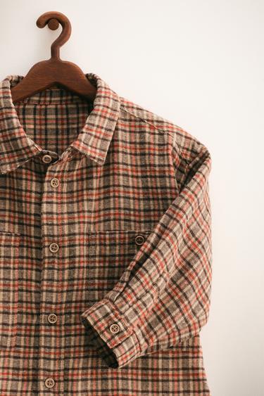 ZARA TIMELESS - CHECK SHIRT - Brown by Zara - Image 2