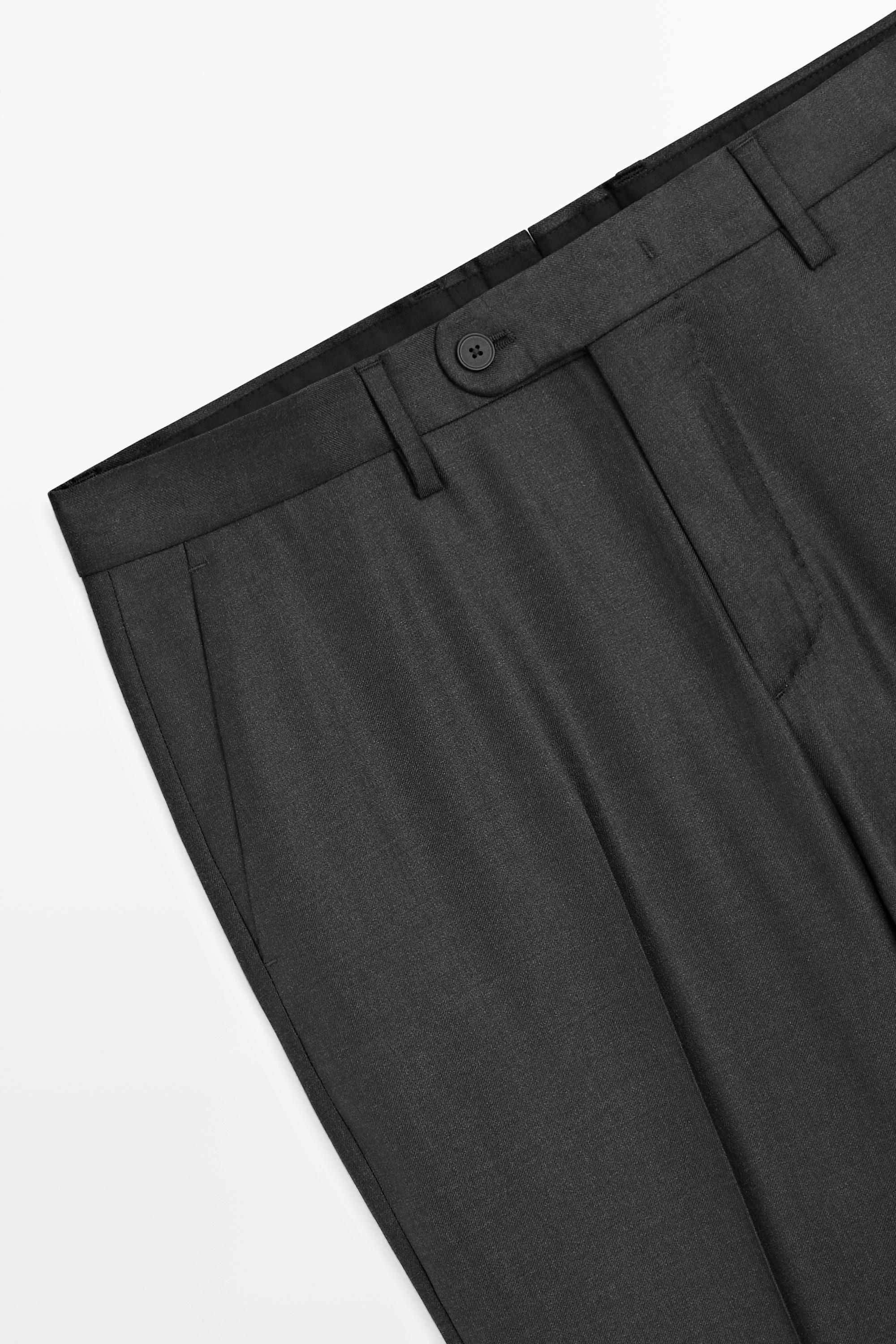Cold wool suit trousers