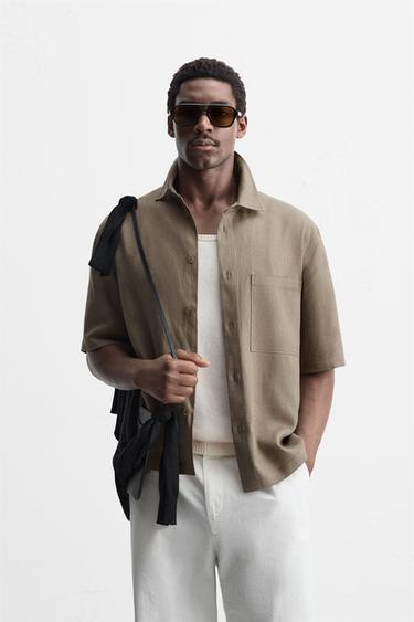 CAMISA VISCOSA - YUTE - Visón de Zara