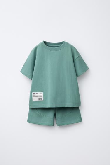 CONJUNTO JOGGING ETIQUETA - Verde / Azul de Zara