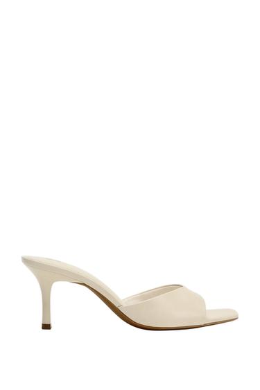 Zara HEELED SANDALS - Off White