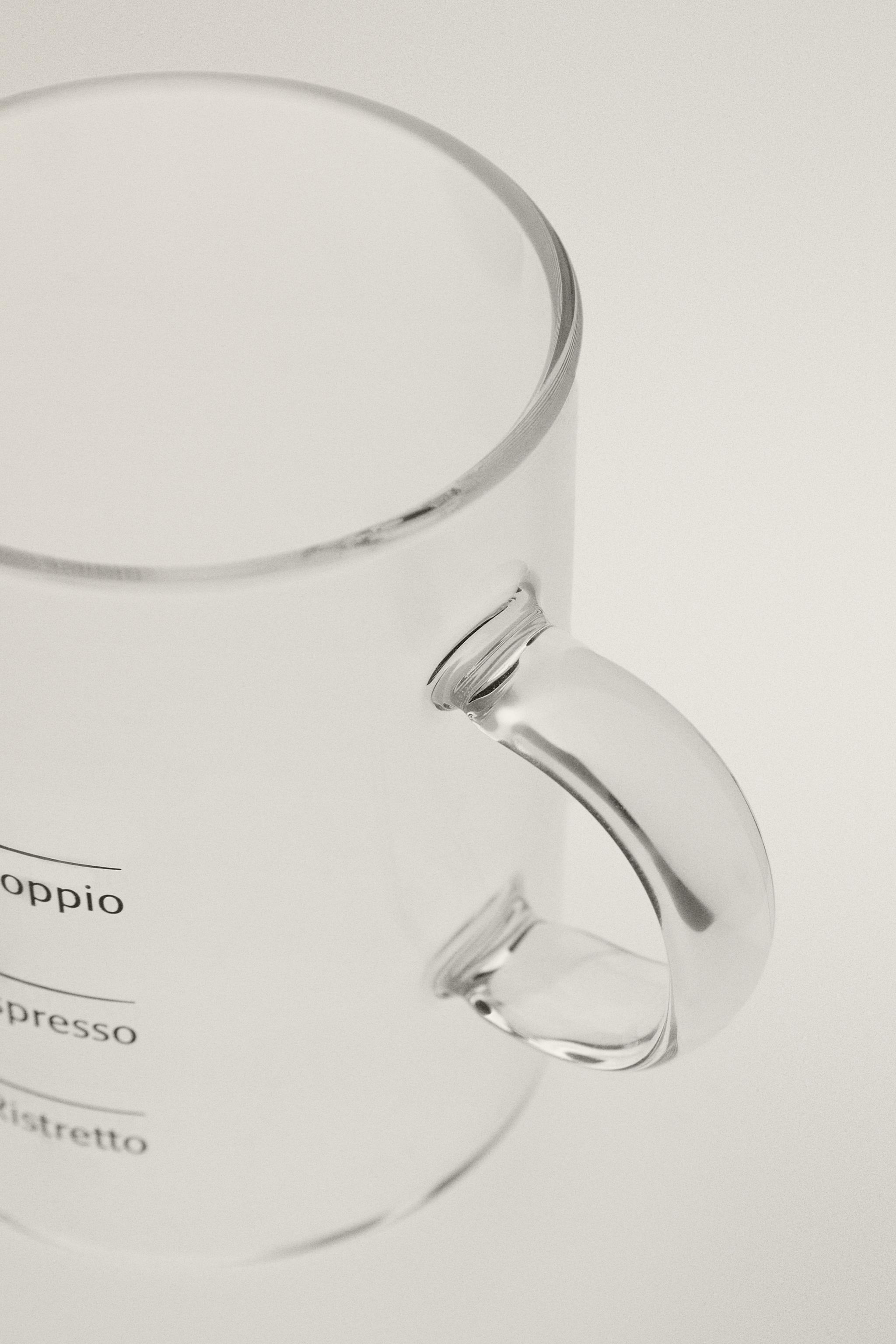 BOROSILICATE GLASS MUG WITH SILK SCREEN