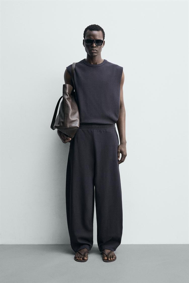 ZARA BALLOON FIT RIBBED JOGGERS